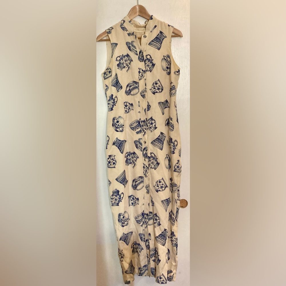 Dana Buchman - 100% Silk Sleeveless Kaftan